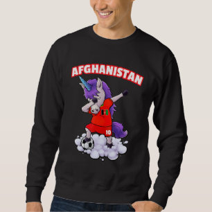 Afghanistan Soccer Dabbing afghanischer Flaggenfuß Sweatshirt