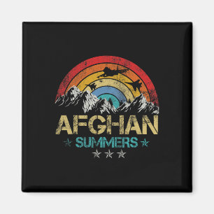 Afghanistan Summer Veteran Fighter Jet Patriotic 4 Magnet