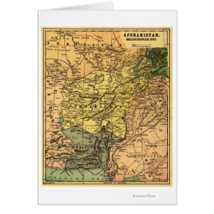 Afghanistan und umgebende Land-Karte