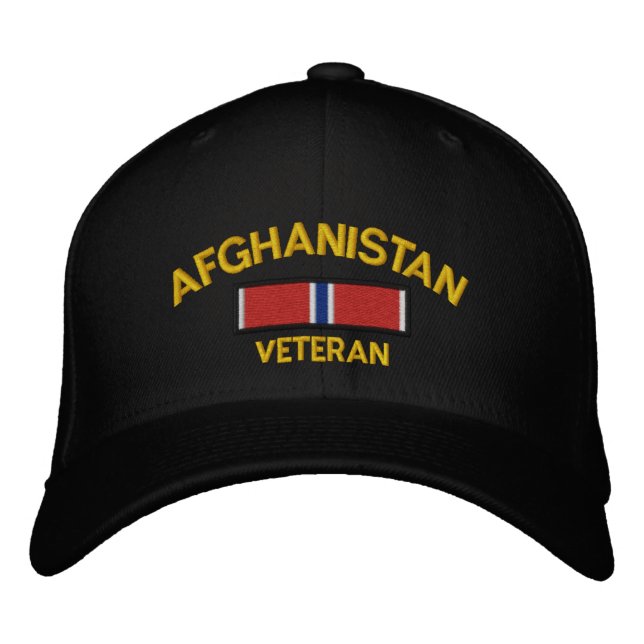 Afghanistan Veteran Bronze Star Bestickte Baseballkappe (Vorderseite)
