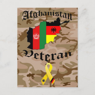 Afghanistan Veteran Deutsch Postkarte