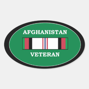 Afghanistan-Veteran Ovaler Aufkleber