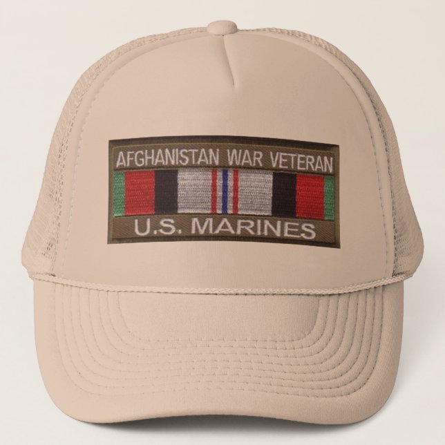 Afghanistan-Veteran Truckerkappe (Vorderseite)