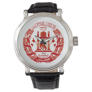 Afghanistan-Wappen Armbanduhr