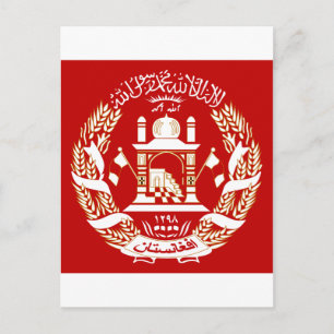 Afghanistan-Wappen Postkarte
