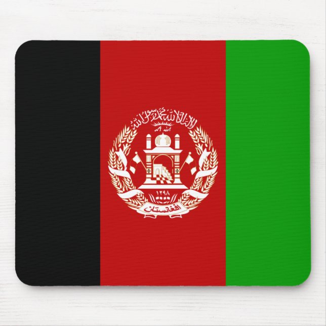 afghanistanisches Flaggenmousepad Mousepad (Vorne)