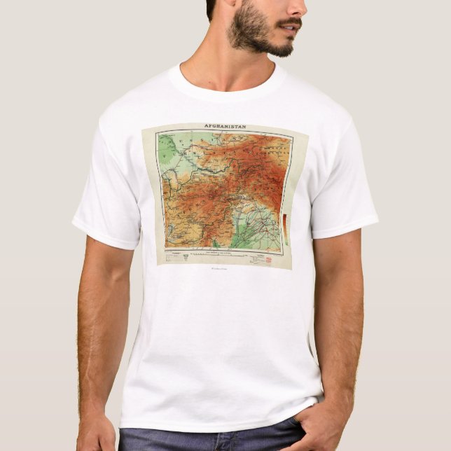 AfghanistanPanoramic MapAfghanistan T-Shirt (Vorderseite)