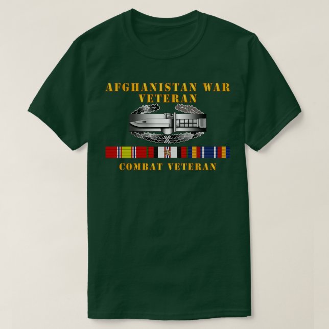 AfghanistanVeteran Combat Action Abzeichen w CAB I T-Shirt (Design vorne)