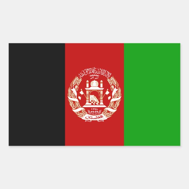 Afghista Flag Sticker (Vorderseite)