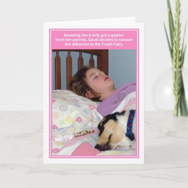 Afikomen Ransom Tooth Fairy Passover Card Karte (Vorderseite)