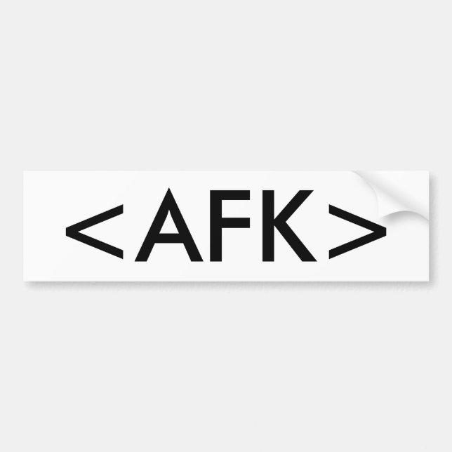 <AFK> AUTOAUFKLEBER (Vorne)