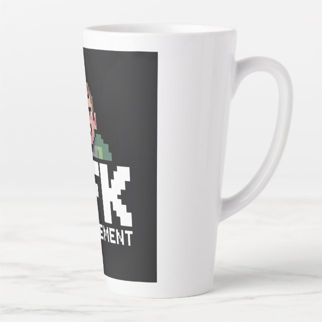 AFK Mental Chibi Gamer Pixel Art Milchtasse (Rechts)