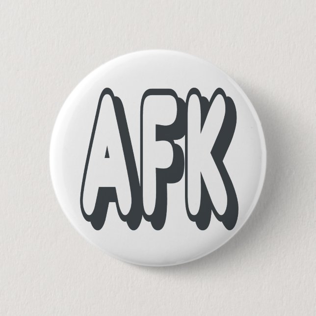 AFK - weg von der Tastatur Button (Vorderseite)