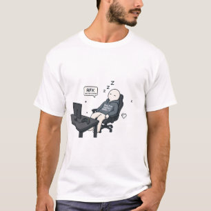 AFK Weg von der Tastatur Lustiges Gamer Meme T-Shirt