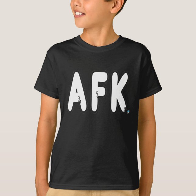 AFK - weg von der Tastatur T-Shirt (Vorderseite)
