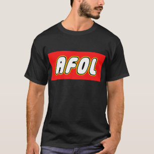 AFOL, roter Hintergrund T-Shirt