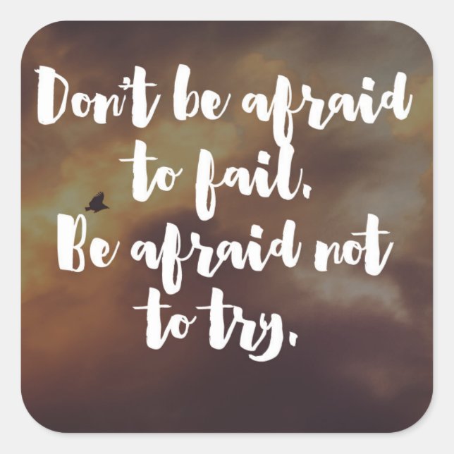 Afrato versuchen, Angebot Quadratischer Aufkleber (Vorderseite)