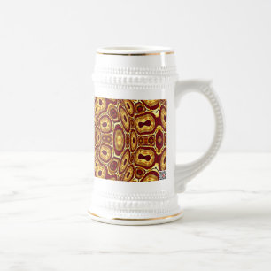 Africa Abstrakt Art Pattern Bierglas