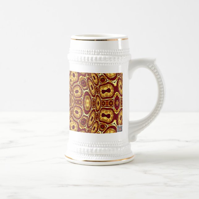 Africa Abstrakt Art Pattern Bierglas (Rechts)