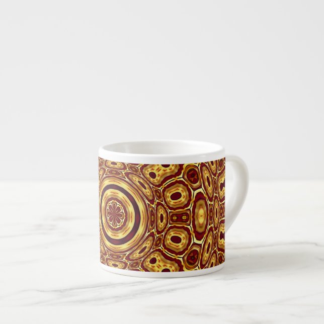 Africa Abstrakt Art Pattern Espressotasse (Vorderseite Rechts)