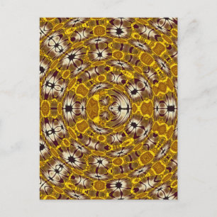 Africa Abstrakt Art Pattern Postkarte