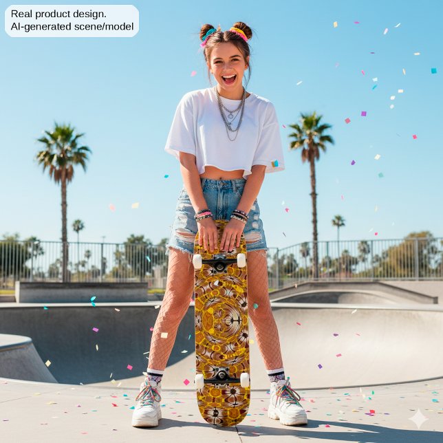 Africa Abstrakt Art Pattern Skateboard (Von Creator hochgeladen)