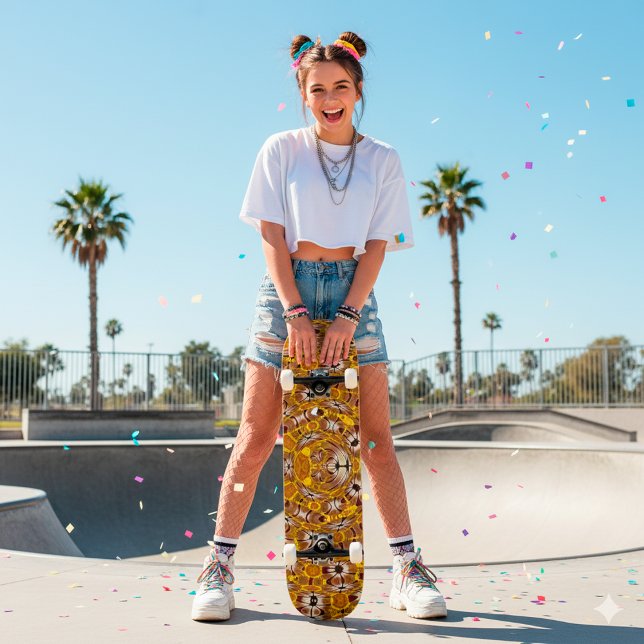 Africa Abstrakt Art Pattern Skateboard (Von Creator hochgeladen)