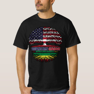 Africa African US American USA United States Tree T-Shirt