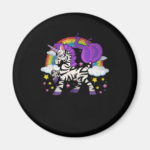 Africa Animal Rainbow Zebracorn Niedlich Zebra Fan Magnet