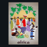 Africa Art Deco Vintage Poster<br><div class="desc">Africa Art Deco Vintage Poster colortul and best image</div>