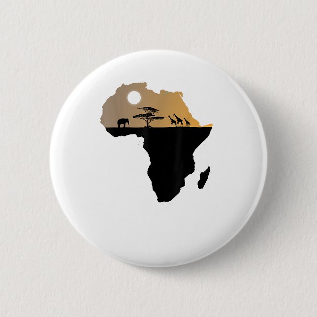 Africa Continent Safari Button (Vorderseite)