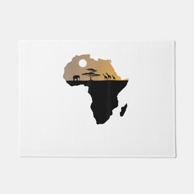 Africa Continent Safari Fußmatte (Vorderseite)