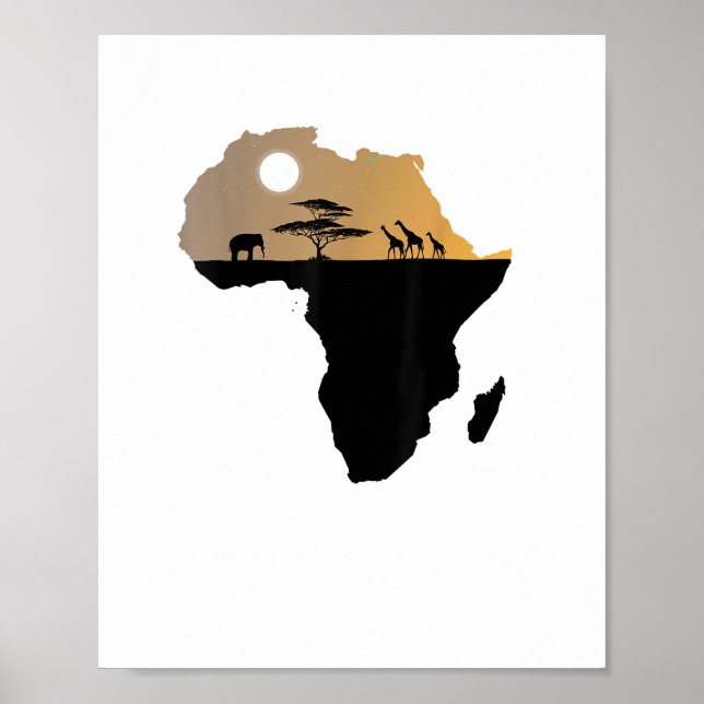 Africa Continent Safari Poster (Vorne)