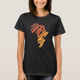 Africa Continental Letter African Safari Culture P T-Shirt