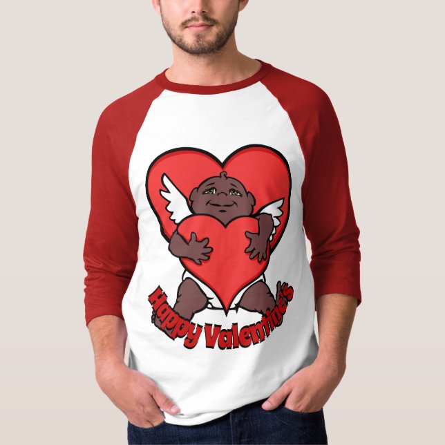 Africa Cupid Shirt Personalisiert Valentine's Jers (Vorderseite)