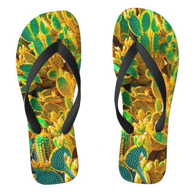 Africa Desert Cactus Pflanze Prickly Pear Flip Flops (Fußbett)