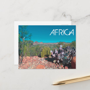 Africa Desert Landscape Nature Cactus Pflanze Postkarte