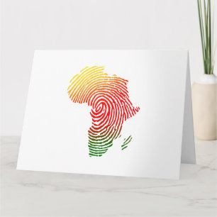Africa Finger Print, Black History, Equal Rights, Karte