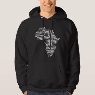 Africa Finger Print, Black Power, African Hoodie