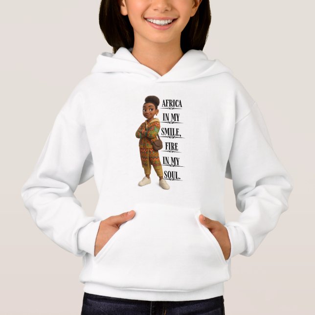 Africa In My Smile Fire In My Soul Hoodie (Vorderseite)