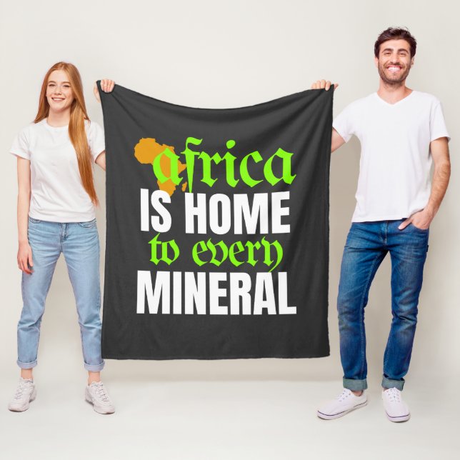 Africa is Home To Every Mineral |  Fleecedecke (Beispiel)