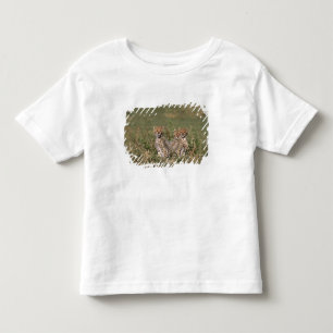 Africa; Kenia; Masai Mara; Three cheetah cubs Kleinkind T-shirt