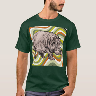 Africa Lover Gift Zoo Animal Hippo T-Shirt