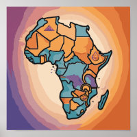 Africa Map Art