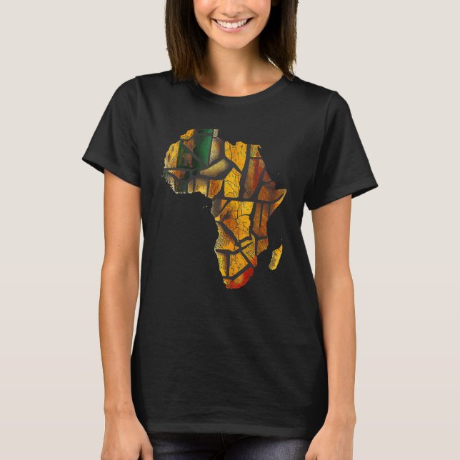 Africa Map Kente Cloth Graphic Tees for Men Women  (Vorderseite)