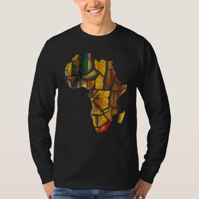 Africa Map Kente Cloth Graphic Tees for Men Women  (Vorderseite)