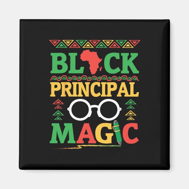 Africa Map Pen Books History Month Black Principal Magnet (Vorne)
