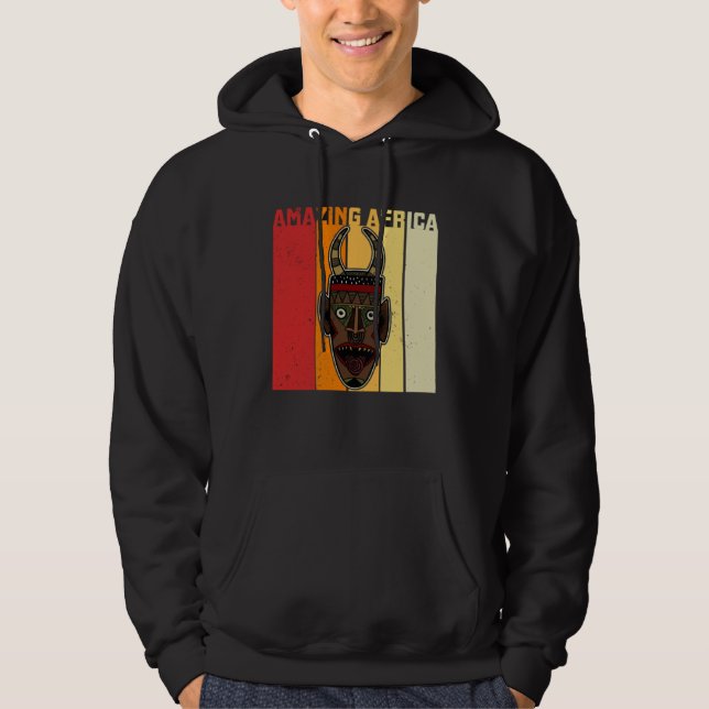 Africa Mask African Afro History Reggae Melanin  1 Hoodie (Vorderseite)