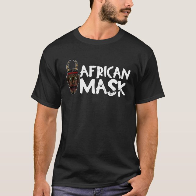 Africa Mask African Afro History Reggae Melanin 1 T-Shirt (Vorderseite)