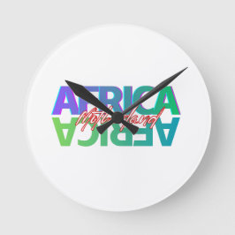 AFRICA: Motherland - Wall Clock Runde Wanduhr